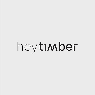 heytimber branding logo timber typography logo