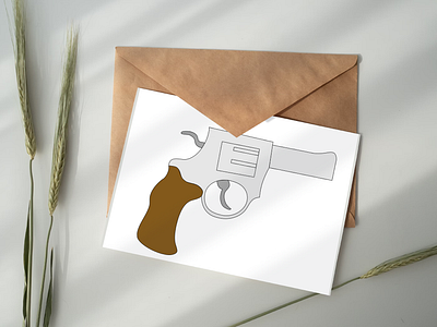 Minimalist of a revolver cartoon digital art digital drawing game asset game assets gun guns illustration revolver vector art vector drawing vector illustration weapons