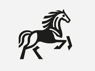 HORSE - LOGO animal animals branding design graphic design horse horser icon identity illustration jump logo marks run runner symbol ui