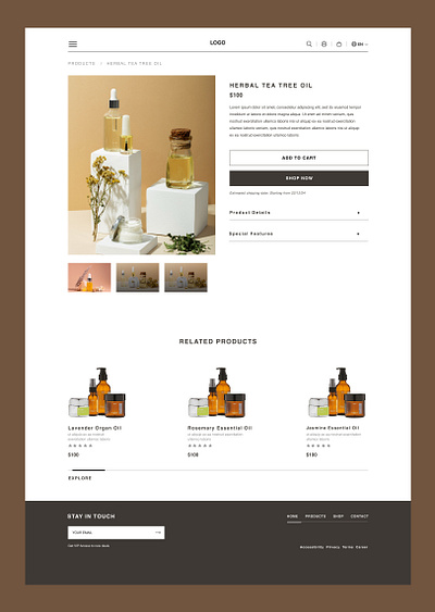 E-Commerce Product Page Design animation branding graphic design logo ui