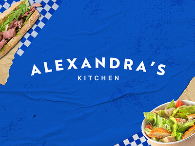 Alexandra's Kitchen - Refresh bistro branding clean diner food graphic design identity kitchen local logo refresh sandwich street food timeless visual