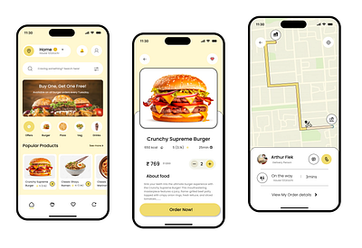 Food Delivery App UI ui