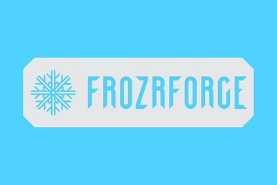 FROZRFORGE LOGO DESIGN adobe illustrator brand brand design brand identity branding design graphic emblem logo logo logo design minimalist logo portfolio simple logo visual identity