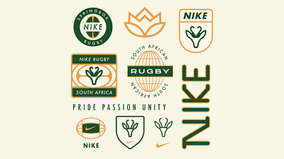 Nike SA Rugby branding graphic design logo