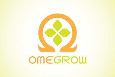 OMEGROW LOGO DESIGN adobe illustrator brand brand design brand identity branding clover flower graphic design grow leaf logo logo design minimalist logo omega portfolio simple logo visual identity