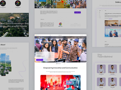 REF Media Website UI Design appdesign branding cleandesign design graphic design homepage landing media modern new trend refmedia refmedia.lk ruh eng ruhuna ui uidesign uiux website