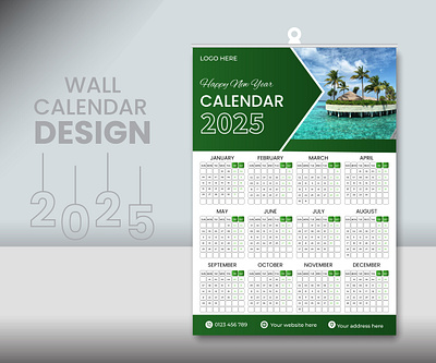 wall calendar design business calendar corporate creative design graphic design illustration modern vector