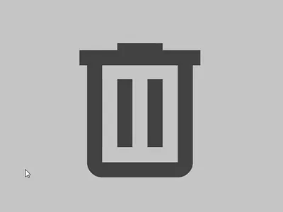 Trash Icon Micro Interaction animation icon animation icon interaction interactive micro interaction rive ui ui design ui interaction ux
