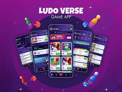 Ludo Game UI Elements app betting casino casino games design esports game game icon game ui game ui kit game ux interface ludo mobile game platform prototype typography ui ui elements ux