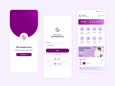 Health Care App graphic design motion graphics ui