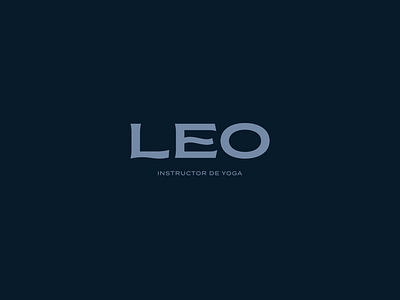 LEO Logo branding graphic design logo personal brand vector yoga