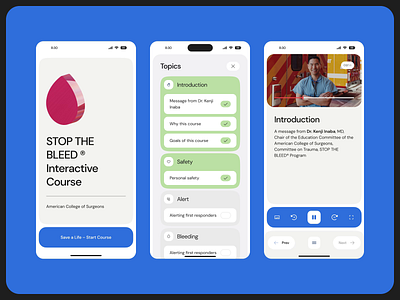 Stop the Bleed. Mobile application concept 3d animation app app design application design graphic design interacrive logo mobile app mobile application mobile application ui mobile ui motion graphics redesign ui ux web website