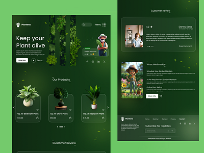 Indoor Plants Online Shop Website. branding business design figma figma design figma website design graphic design online shop website plants shop ui ui design ui ux design ux ux design website design website mockup website ui