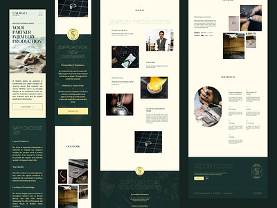 💎 Artisan jeweler design figma jewelry luxe luxury ui webdesign