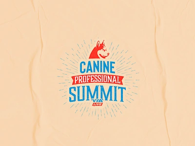 Canine Summit Logo canine dog illustration logo vector