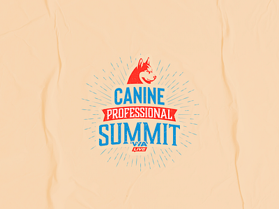 Canine Summit Logo canine dog illustration logo vector