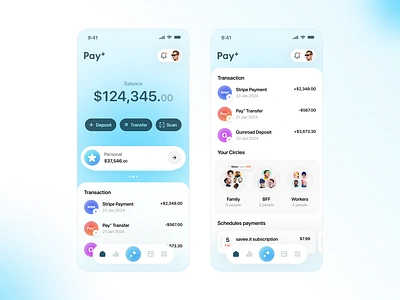 Mobile Wallet App app application banking branding design finance finance app fintech fintech app fintech application minimal mobile orix product design sajon ui ux wallet wallet app