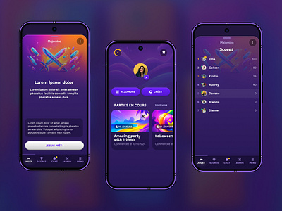 🕹️ Grooop app application colorful design figma games mobile mobile app social ui video games