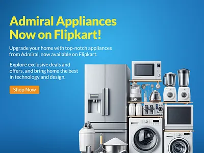 Admiral and Flipkart Collab Creatives admiral collab digitalmedia ecommerce flipkart graphicdesign home appliances printmedia socialmedia