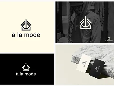 a la mode | Logo & Brand Identity Design apparel brand brand identity branding brandlogo businesslogo clothingbrand customlogo fashionlogo logo logodesign logomark logotype luxury manfashion minimalistlogo modern symbol