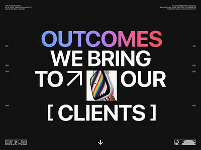 Outcomes we bring to our clients | Lazarev. agency ai ai powered clean clients design digital lazarev overview summary