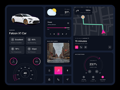 #DailyUI034 - Automotive Interface automotive interface dailyuichallenge034 ui ux