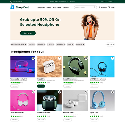 Landing Page cover page daily design daily ui e commerce e commerce web figma figma design figma ui landing landing page shopify ui ui desig uiux web web page