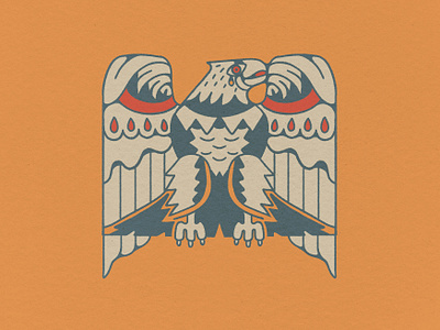 Eagle Tattoo Style graphic design illustration procreate traditional