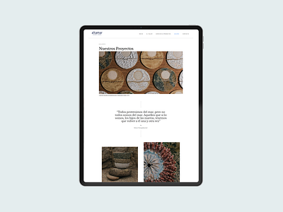 Website design for the ceramics studio, Altamar gallery responsivedesign webdesign webflowdesign webflowdevelopment