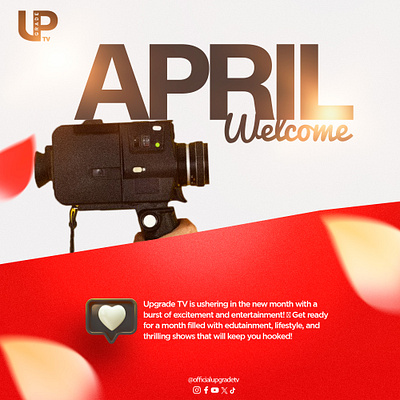 UPGRADE TV Social media flyer