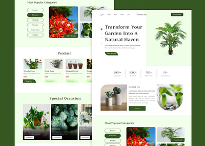 plant landing page landing page plant landing page ui