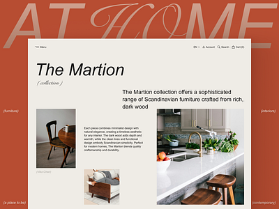 Furniture E-commerce Website - collection page design ecommerce furniture google font grid inspiration layout typography ui ux web web design website