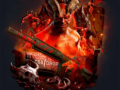 Devil ai betting cases casino crypto csgo design gambling illustration logo nft opencase