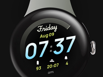 Breezy Watch Face amoled watch faces amoledwatchfaces android wear app branding design google play illustration play store ui watch face watch face format wear os