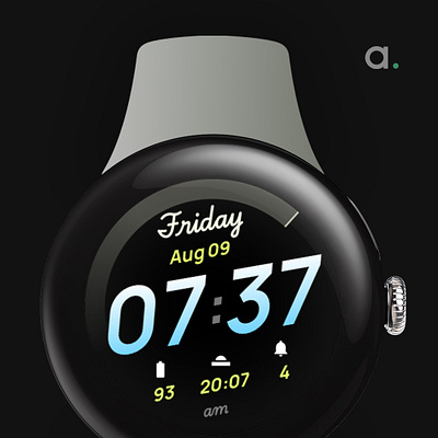 Breezy Watch Face amoled watch faces amoledwatchfaces android wear app branding design google play illustration play store ui watch face watch face format wear os