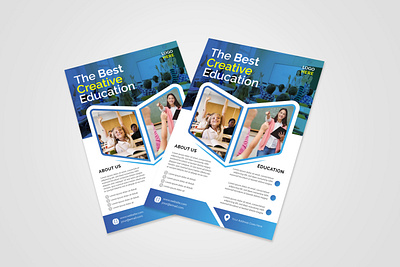 Education Flyer Design Template | Free School Flyer Download. admission design admission flyer adobe illustrator adobe photoshop brand poster branding collage poster education education flyer education poster educational flyer design flyers graphic design information learning poster design school flyer school template