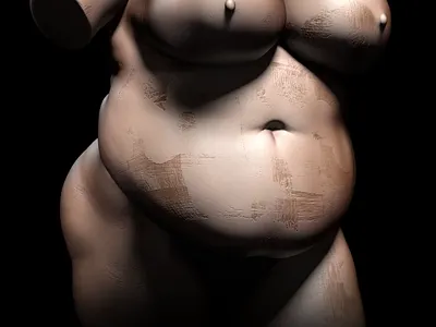 Female torso animation 3d 3dart animation b3d blender3d female figure illustration motion graphics sculpt torso