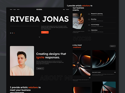 Personal Portfolio Website branding design figma graphic design ideapeel illustration landing page logo typography ui