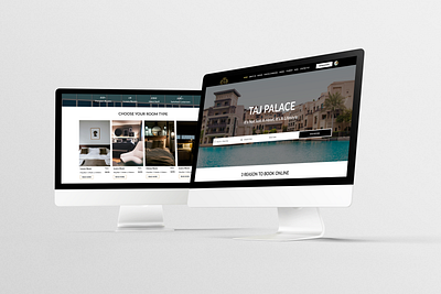 TAJ PALACE crown design graphic design home page hotel landing page restaurant taj ui user interface ux design website