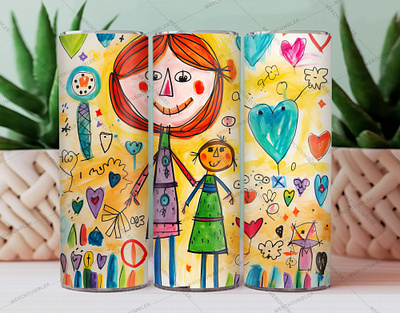 Mother and Child Skinny Tumbler Wrap child tumbler art color image custom tumbler custom tumbler art daughter art design family tumbler illustration mother tumbler photography skinny tumbler sublimation together tumbler tumbler sublimation tumbler warp vector art waterslide tumbler