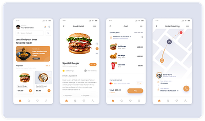 Food Delivery App design figma food app ui ux