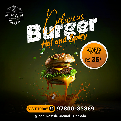 cafe ads for burger adobe photoshop graphic design photoshop