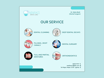 NEWFACE DENTAL CLINIC SERVICE MOCKUP 2 dental service mockup design graphic design logo logo design mockup photoshop service mockup