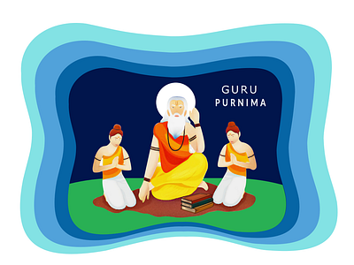 Guru Purnima canva graphic design guru purnima inkscape social media post