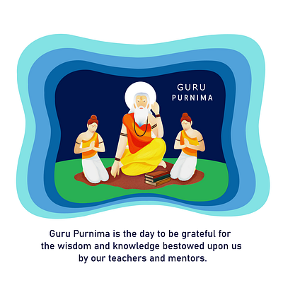 Guru Purnima canva graphic design guru purnima inkscape social media post