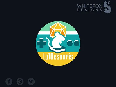La10esouris branding design dice games graphic design logo mouse vector