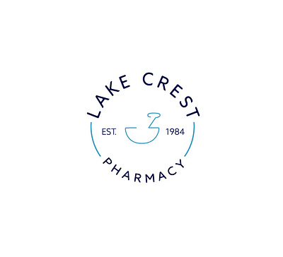 Lake Crest Pharmacy Branding Kit branding envelope label letterhead logo pharmacy