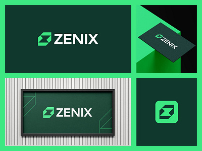 Logo Design for SuperFast Tech Company Zenix. app icon bill board design brand identity branding business card clean logo design illustration letter z logo lighting bolt logo logo designs modern logo speed logo tech company logo tech logo