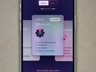 Pricing Plan Exploration UI ✨ mobile design ui ui design ux design web design