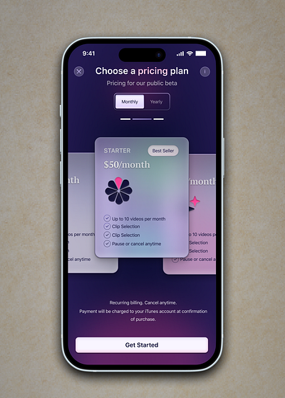 Pricing Plan Exploration UI ✨ mobile design ui ui design ux design web design